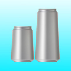 aluminum-cans-realistic illustration vector