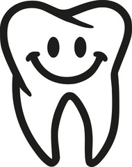 Tooth with smile
