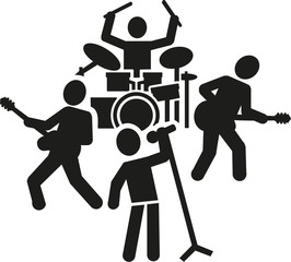 Rock band pictogram