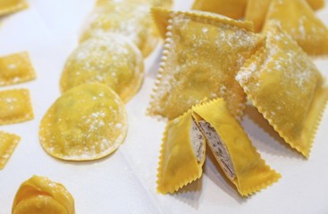 Tortellini genuine made in italy made with eggs and flour stuffe