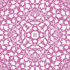 Pink Ornamental Seamless Pattern
