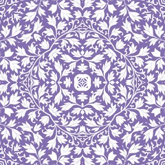 Purple Ornamental Seamless Pattern