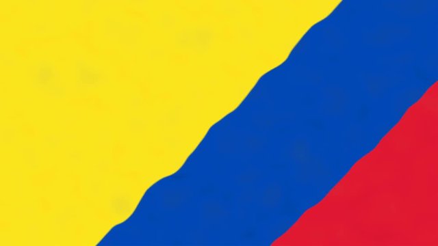 Flag of Colombia. Official Colombia flag. Waving Colombia flag. Copa America