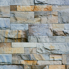 pattern of decorative slate stone wall surface