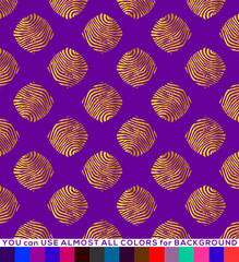 Golden color animal print, pattern background.