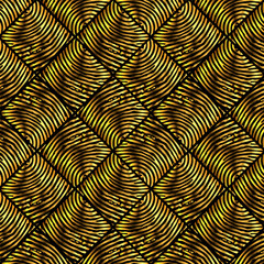 Golden color animal print, pattern background.