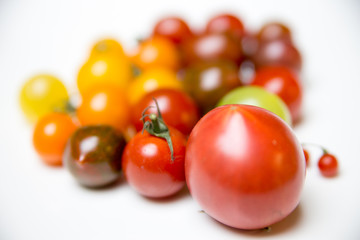 Various color of tomatoes