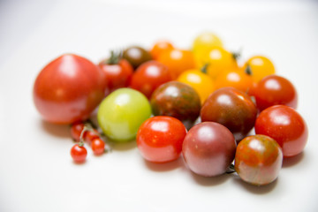 Various color of tomatoes