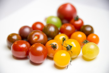 Various color of tomatoes