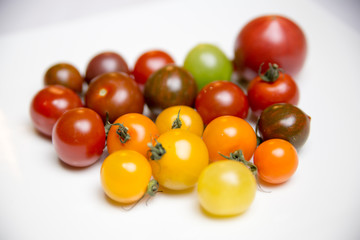 Various color of tomatoes