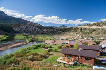 Fototapeta na wymiar Hot Sulphur Springs on Colorado River, Colorado, USA