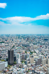 Naklejka premium 東京オフィス街 俯瞰