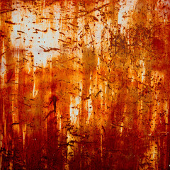Abstract orange rusty zinc as texture and background