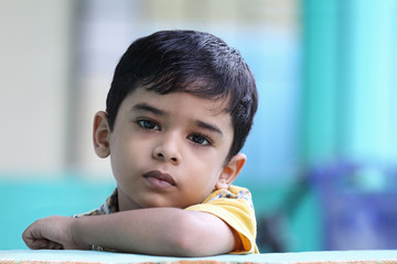 Portrait of Indian Little Boy