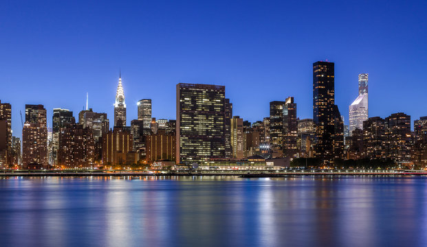 Fototapeta New York City Manhattan buildings skyline 