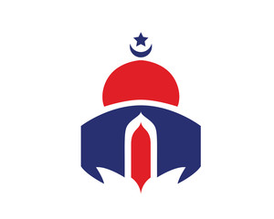 Modern Mosque Logo Symbol - American Mosque