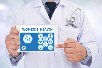 Fototapeta na wymiar WOMEN'S HEALTH