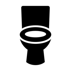 Bathroom / restroom toilet seat flat icon for apps and websites