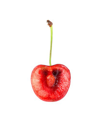 Cherry isolated on the white background