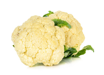 Cauliflower isolated on the white background