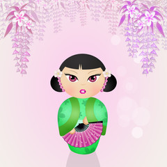 Japanese kokeshi doll