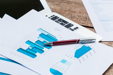 financial graph and chart
