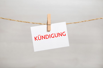 Kündigung