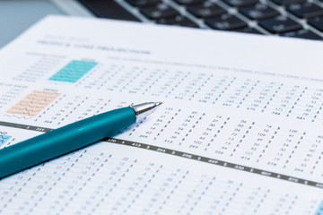 financial graph and chart