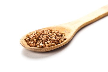 buckwheat isolated on white background