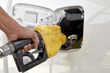 Petrol pump filling