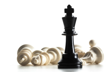 Chess figure isolated on the white background