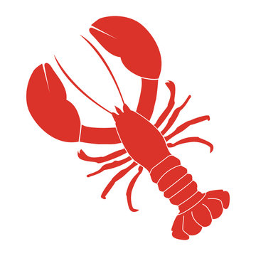 red lobster isolated icon