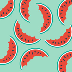 Vector abstract watermelon, summer concept