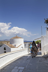  Капелла Святого Георгия 14 в. в городе Линдосе в Греции на острове Родос