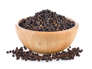 peppercorn in wood bowl