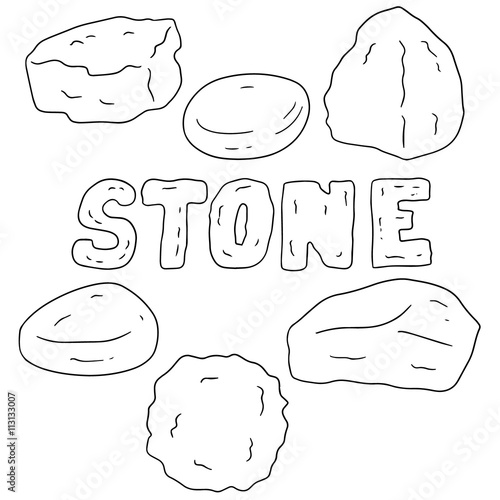 "vector set of stone" Stock image and royalty-free vector files on