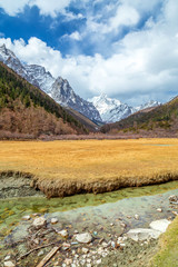 Fototapeta premium beautiful Lake in Yading national level reserve