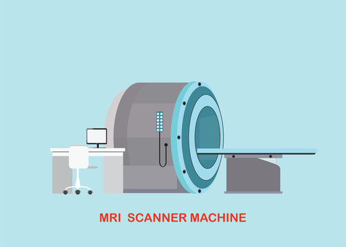 MRI scanner machine technology and diagnostics.