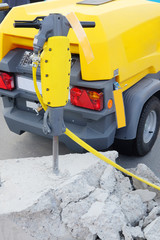 Fototapeta premium The image of a compressor