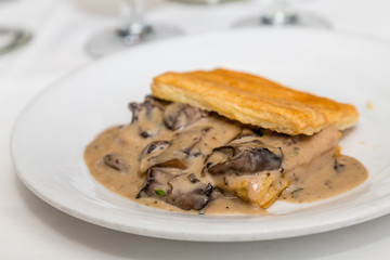 Baked Mushrooms in Puff Pastry