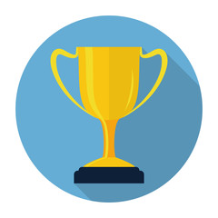 Vector Trophy Cup Flat Icon