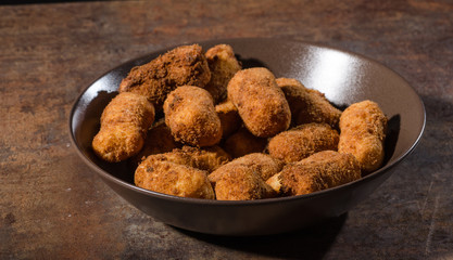 Homemade potato croquettes