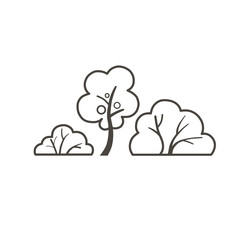 The tree drawn with the line