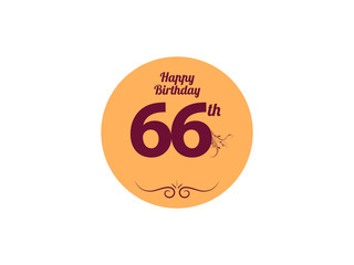 Obraz premium Happy Birthday vintage logo