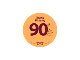 Happy Birthday vintage logo