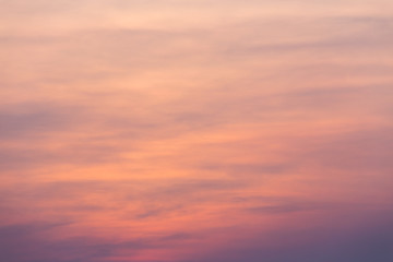 Naklejka na ściany i meble Clouds and sky sunset tone, natural background