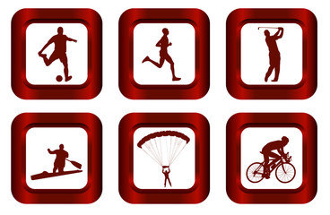 set of sport icons - vector