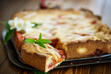 home sweet cake with fruit jam