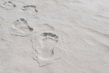 Footprints in the sand