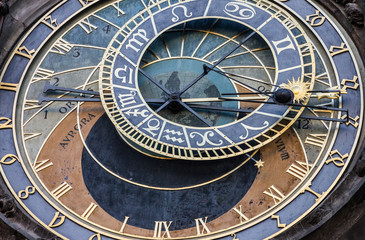 Prague. Astronomical Clock in Old Town, Czech Republic.